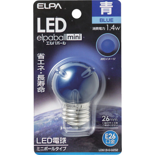 ELPA LED 전구 G40형 E26 LDG1B-G-G252 1개