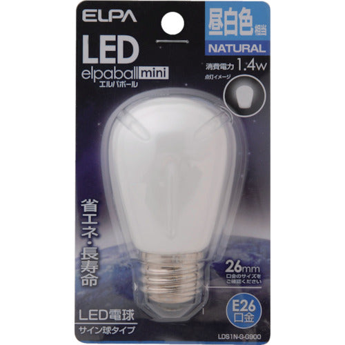 ELPA LED light bulb sign bulb E26 LDS1N-G-G900 1 piece