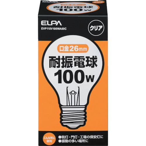 ELPA Vibration Resistant Bulb E26 100W Clear EVP110V100WA60C 1 pc