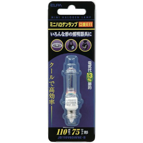 ELPA Mini halogen lamp JD110V85WHE-B 1 piece