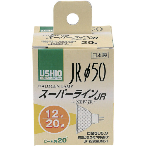 ELPA 電球(ハロゲン球) スーパーライン JR12V50WLM/K−H 明るさ980lm G-1641NH 1 個