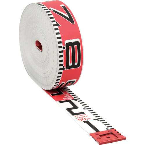 Tajima Shimron Rod, Length 50m, 1m Red/White, Paper Box, SYR-50K, 1 pc