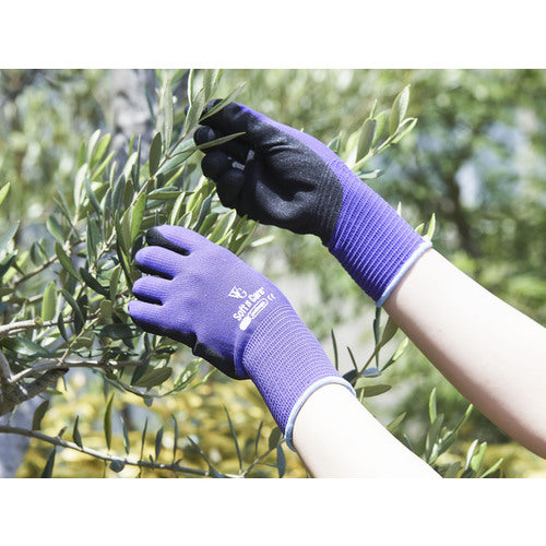 트와론 니트릴 등받이 장갑 WithGarden 랜드스케이프 바이올렛 사파이어 7/S 598-S 1 쌍