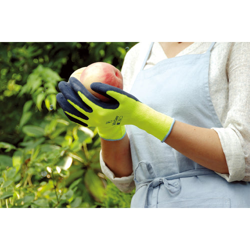 트와론 천연 고무 배꼽 장갑 WithGarden 플로라 레몬 옐로우 7 / S 317-S 1 쌍