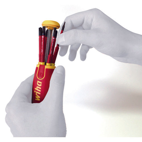 wiha 절연 슬림 바리오 교환식 드라이버 매거진 리프트 업 6개입 세트 SB2831-09020 1 S