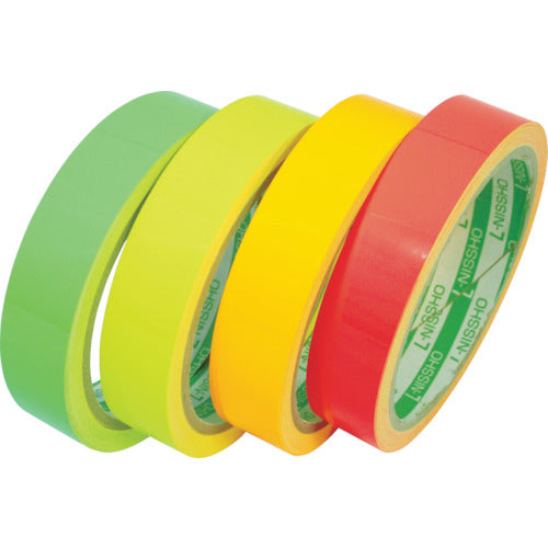 Nitto Elmate Fluorescent Tape 75mm x 5m Lemon Yellow LK-75LY 1 Roll
