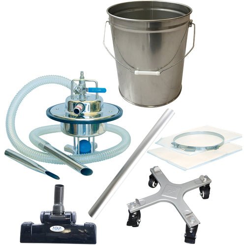 Aqua System Air-Powered Wet/Dry Stainless Steel Vacuum Cleaner Set (For Open Pail Cans Only) AVC-550SUS-SET 1 Unit