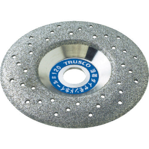 TRUSCO Welded Diamond Wheel 102X10X15 for Finish Polishing UFO-1A-120 1 piece