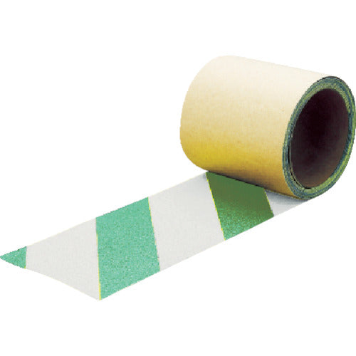 TRUSCO 蛍光ノンスリップテープ 屋外用 50mmX3m グリーン・ホワイト TKNS-50-GW 1 巻