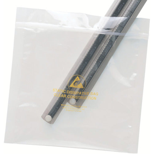 DESCO ESD bag, STATFREE, transparent, zip-type, 203 mm x 254 mm, 100 pieces 13882 1 PK