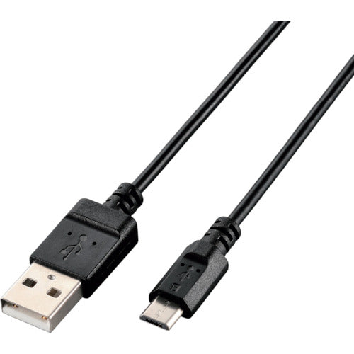 ELECOM 에코 USB2.0 케이블 A-MicroB 0.9m 블랙 U2C-JAMB09BK 1개