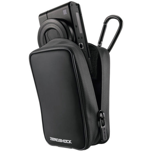 エレコム デジタルカメラケース ZEROSHOCK Mサイズ ブラック ZSB-DG014BK 1 個