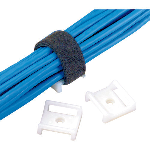 PANDUIT 택 타이용 타이 마운트 M3 나사 고정 난연성 흰색 (100개입) ABMT-S6-C69 1봉