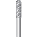 ナカニシ 超硬カッター 円筒先丸(ダブルカット)刃径4.0mm 刃長13.0mm 24095 1 本