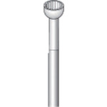 ナカニシ 精密スチールカッター(12本入)カップ 刃径4.5mm 刃長3.1mm 33095 1 PK