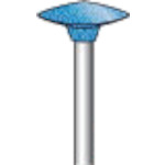 Nakanishi Rubber Grindstone High Shine Polisher (10 pieces) Grit 500 Brown Outer diameter 12mm 46233 1 PK