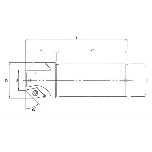 THECUT スローアウェイ面取りカッター スーパー面取丸 45° 3 MTMS20-35-45 3NT 1 本