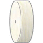 ナカニシ ホイール型フェルトバフ (10本入) 外径17mm 53912 1 PK