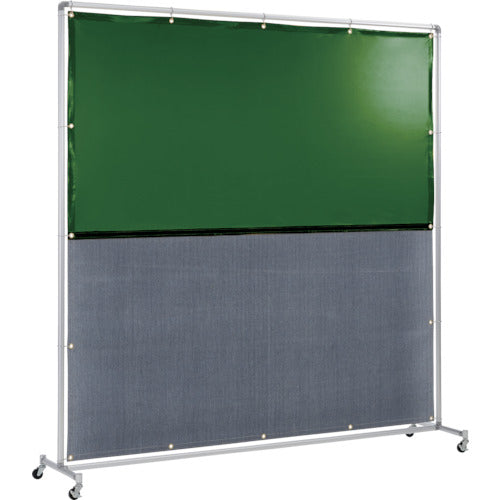 요시노 차광 불꽃 겸용 충립(그린×A종 시트) 2×2 단체형 캐스터 발 YS-22SC-G-BW 1대