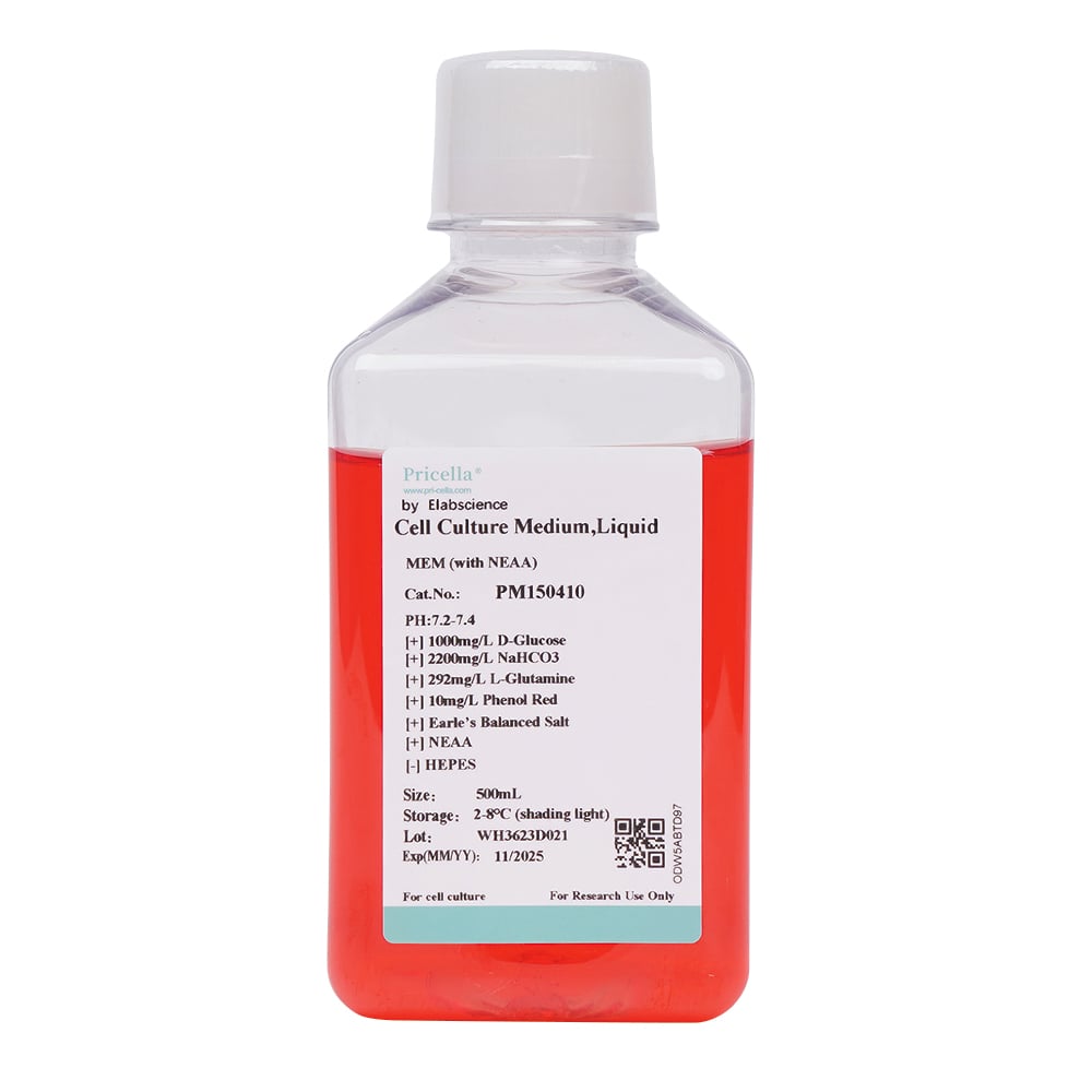 MEM培地(フェノールレッド&非必須アミノ酸含) PM150410 1本