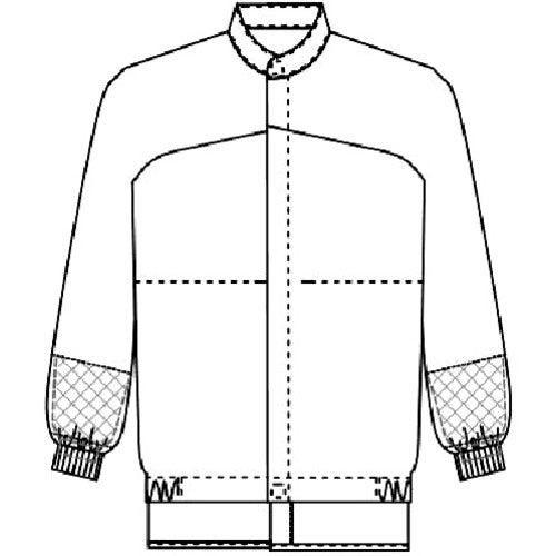 サンペックス クールフリーデ 男女兼用食品工場向け長袖ジャンパー ホワイト 4L CD652-4L 1 着