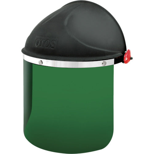 OTOS かぶり型防災面 グリーン#5 赤外線保護 F-65B-I-5 1 個