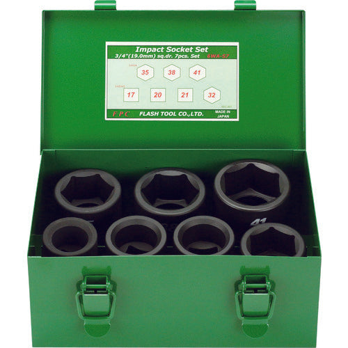 FPC Impact Semi-Long Socket Set 19.0mm Drive 7pc 6WA-S7 1S
