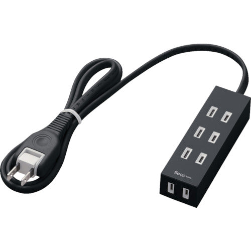 ELECOM 셔터 탭 플렉스 바라 4개 입 1.0m 블랙 T-NFL01-2410BK 1개