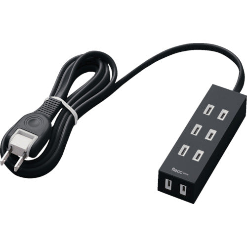 ELECOM 셔터 탭 플렉스 바라 4개 입 2.0m 블랙 T-NFL01-2420BK 1개