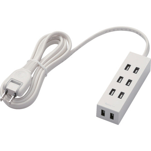 ELECOM 셔터 탭 플렉스 바라 4개 입 2.0m 화이트 T-NFL01-2420WH 1개