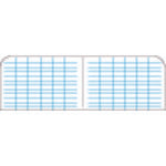 RITR 4 5/8X7 ステイプルノートブック(3冊セット)レベル・イエロー 311FX 1 S