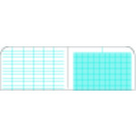 RITR 4 5/8X7 ステイプルノートブック(3冊セット)メトリックフィールド・イエロー 361FX 1 S