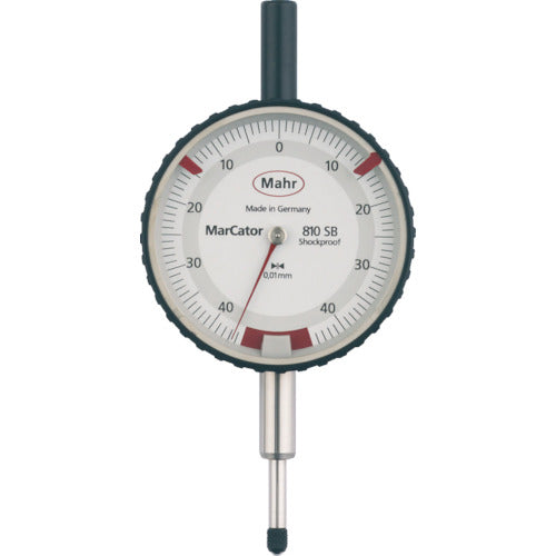 마르 다이얼 게이지 다이얼 인디케이터 문자판 직경 50mm 한정 측정 범위·내충격·방적 타입(4317000) 810SB 1개