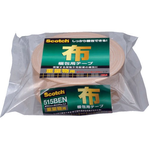 3M 스카치 천 포장용 테이프 중량물용 50mmX25m 515BEN 1권