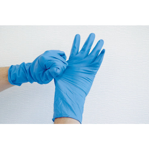 TRUSCO 일회용 니트릴 장갑 TG 보호 0.19 분말 무청색 M 50 장 TGNN19BM 1 상자