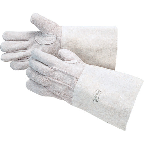 Otafuku 406 Leather hand welded floor 5 finger long type 406 1 pair