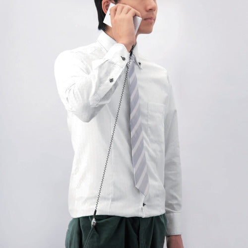 エレコム スマートフォン用クリップ(メタル)ストラップ 70cm ブラック P-STCM70BK 1 個