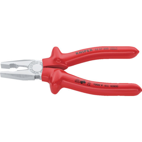 KNIPEX 0307−200 絶縁ペンチ 1000V 0307-200 1 丁
