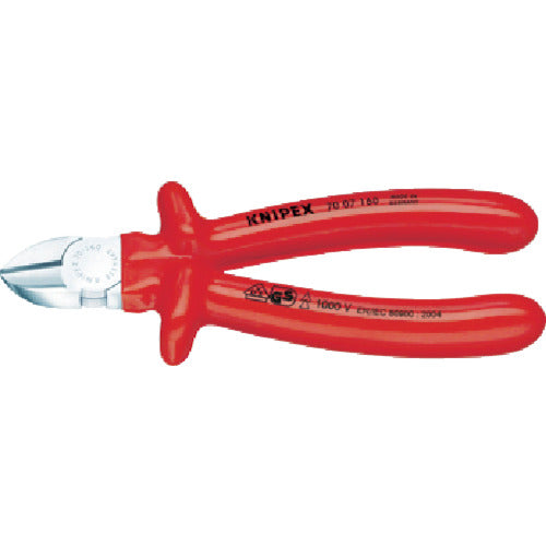 KNIPEX Insulated 1000V Diagonal Nippers 180mm 7007-180 1 piece