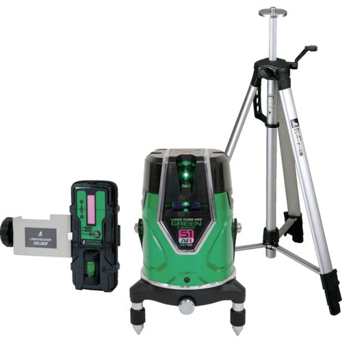 Shinwa Laser Level Laser Robo Green Neo ESensor51AR Receiver and Tripod Set 71616 1 S