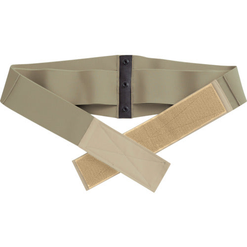 ミドリ安全 楽腰パンツ 腰部保護ベルト単体 VE502B カーキ S VE502B-S 1 本
