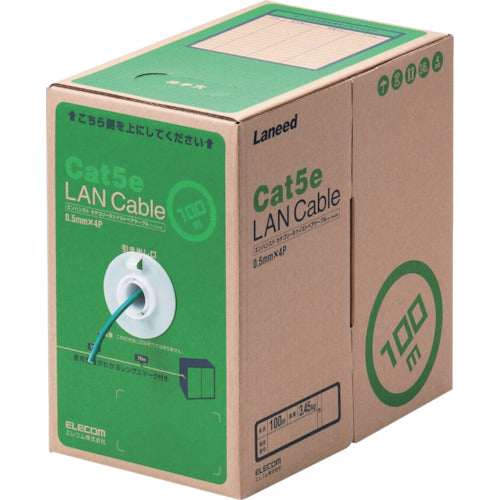 ELECOM EU RoHS Compliant LAN Cable CAT5E 100m Dark Green LD-CT2/DG100/RS 1 Box