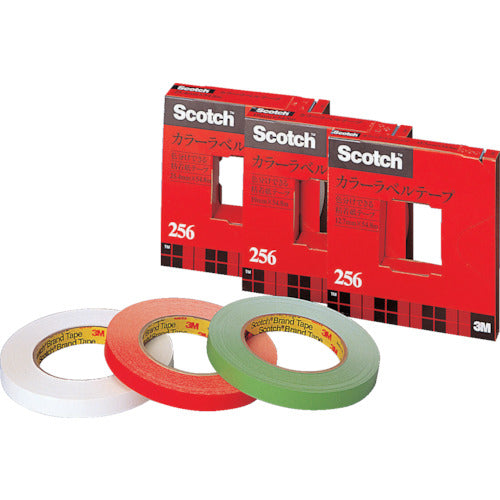 3M 컬러 라벨 테이프 256 화이트 19mmX54.8m 256-19W 1권
