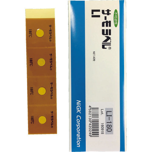 NOF Corporation Thermo Label, Single Display, Outdoor Use, Irreversible, 180 Degrees, LI-180 1 CS