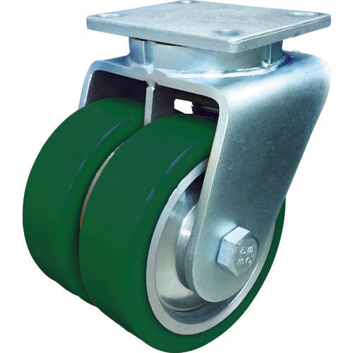 SAMSONG 超高荷重 デュアルキャスター 自在 耐熱ウレタン車 150mm TP7660-01-PAL-DUAL 1 個