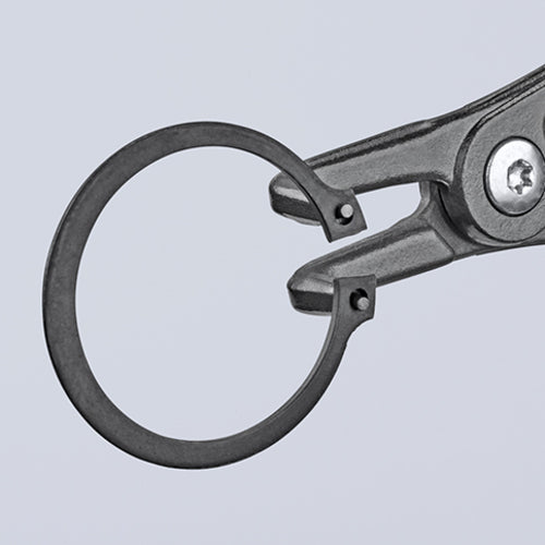 KNIPEX 8 −13mm 軸用スナップリングプライヤー 曲 4941-A31 1 丁