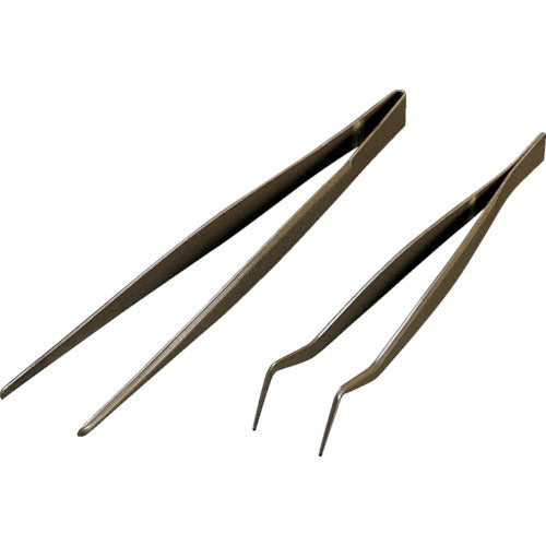 フロンケミカル フッ素樹脂コーティングピンセット 150mm 膜厚約50μ NR0366-002 1 本