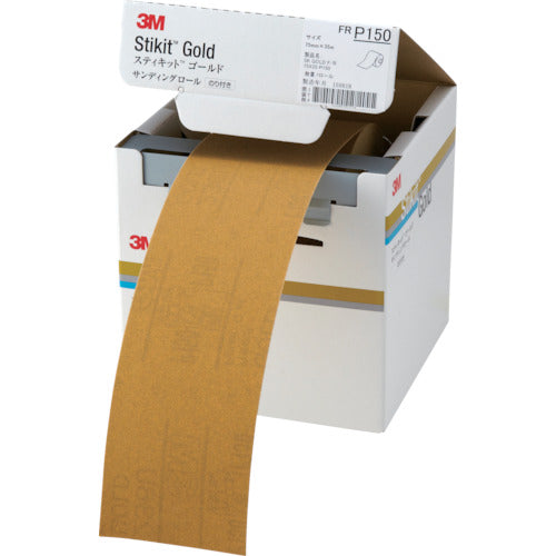 3M Stickit Gold Finishing Roll #150 75mm x 35m FR 150 75 GOL 1 roll