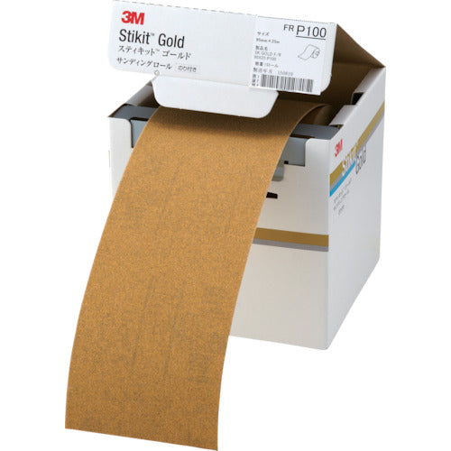3M Stickit Gold Finishing Roll #100 95mm x 25m FR 100 95 GOL 1 roll