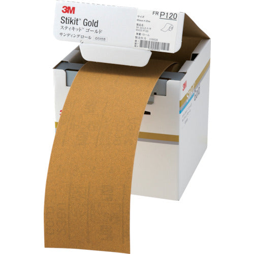 3M Stickit Gold Finishing Roll #120 95mm x 25m FR 120 95 GOL 1 roll